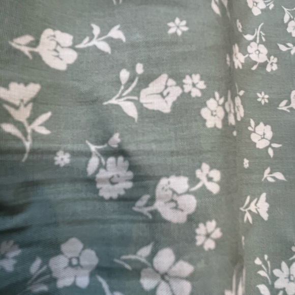 Passport Mint Green Floral Button-Front Mini Dress - Picture 6 of 6